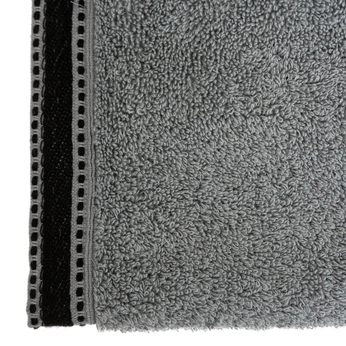 Serviette de toilette "Joia" - coton 550 gr/m² - gris foncé 50x90 cm