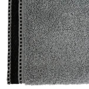 Serviette de toilette "Joia" - coton 550 gr/m² - gris foncé 50x90 cm