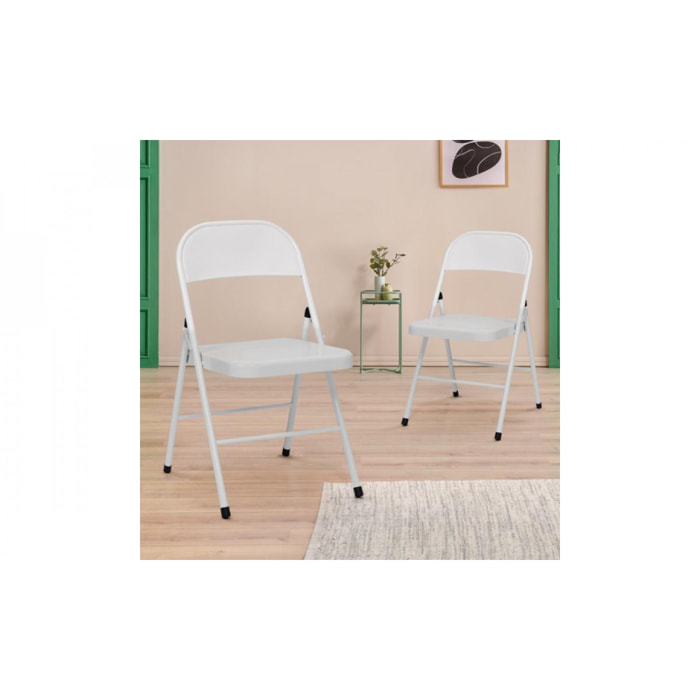 Chaise métal pliante Lucy