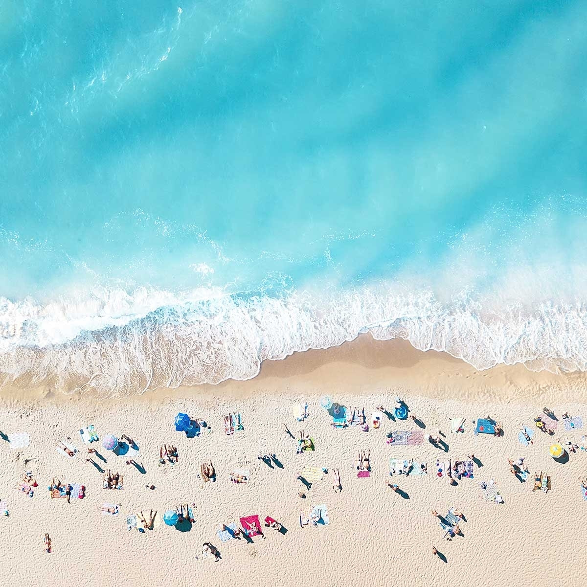 Affiche plage beach lovers for ever Affiche sous cadre bois