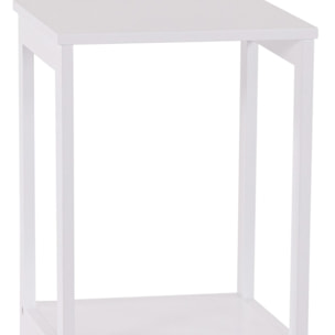 Adelaide - mobiletto multiuso con 1 ripiano e 1 anta - 30x30x96h cm bianco