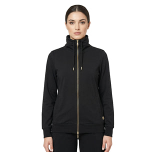 Sudadera elegante de mujer con cremallera completa