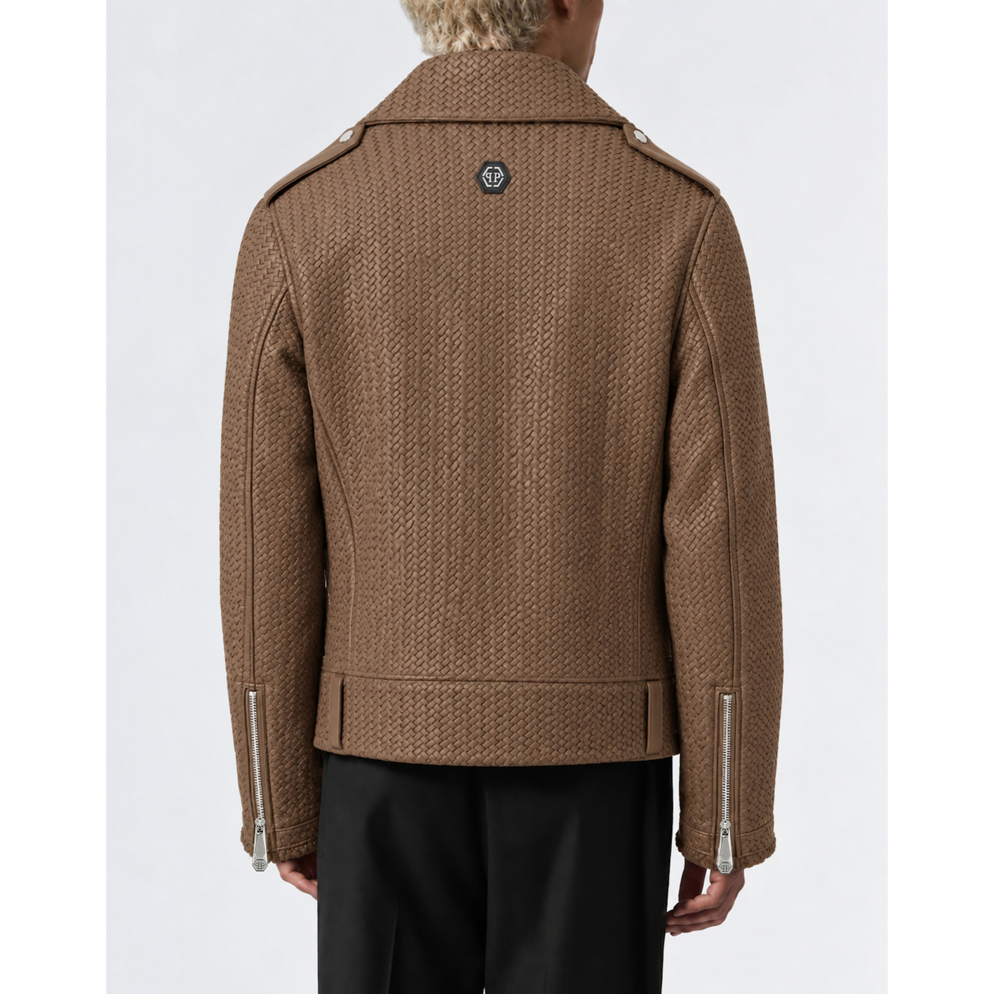 PHILIPP PLEIN Chaqueta biker de cuero