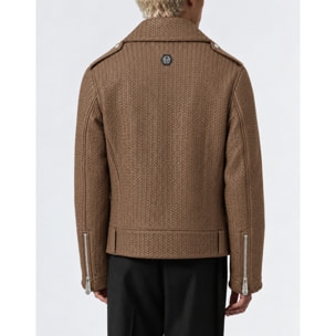 PHILIPP PLEIN Chaqueta biker de cuero