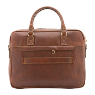 Borsa a mano  unisex In Vera pelle Made in Italy 38x28x7 cm