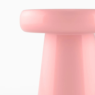 Table d'appoint ronde en métal rose D40 cm - Anouk