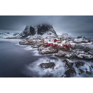 Tableau hiver magique aux lofoten Toile imprimée