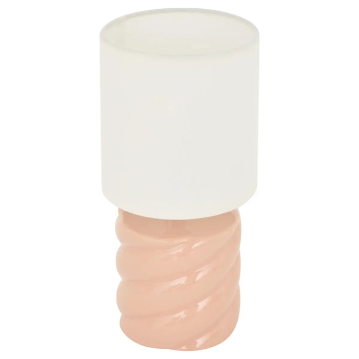 Lampe Noly H27cm peche