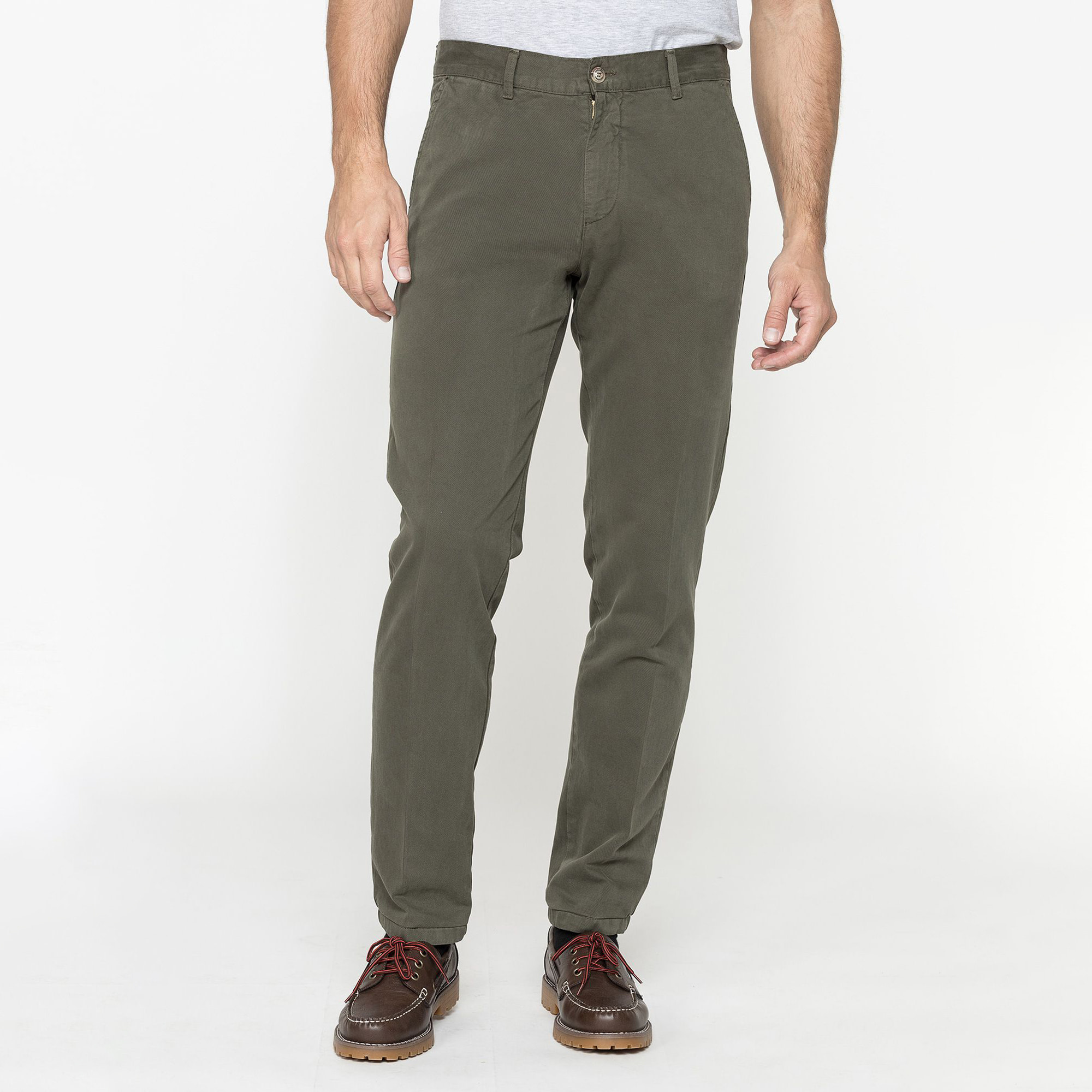 CHINO MOD. 610 REGULAR FIT IN GABARDINA PESANTE