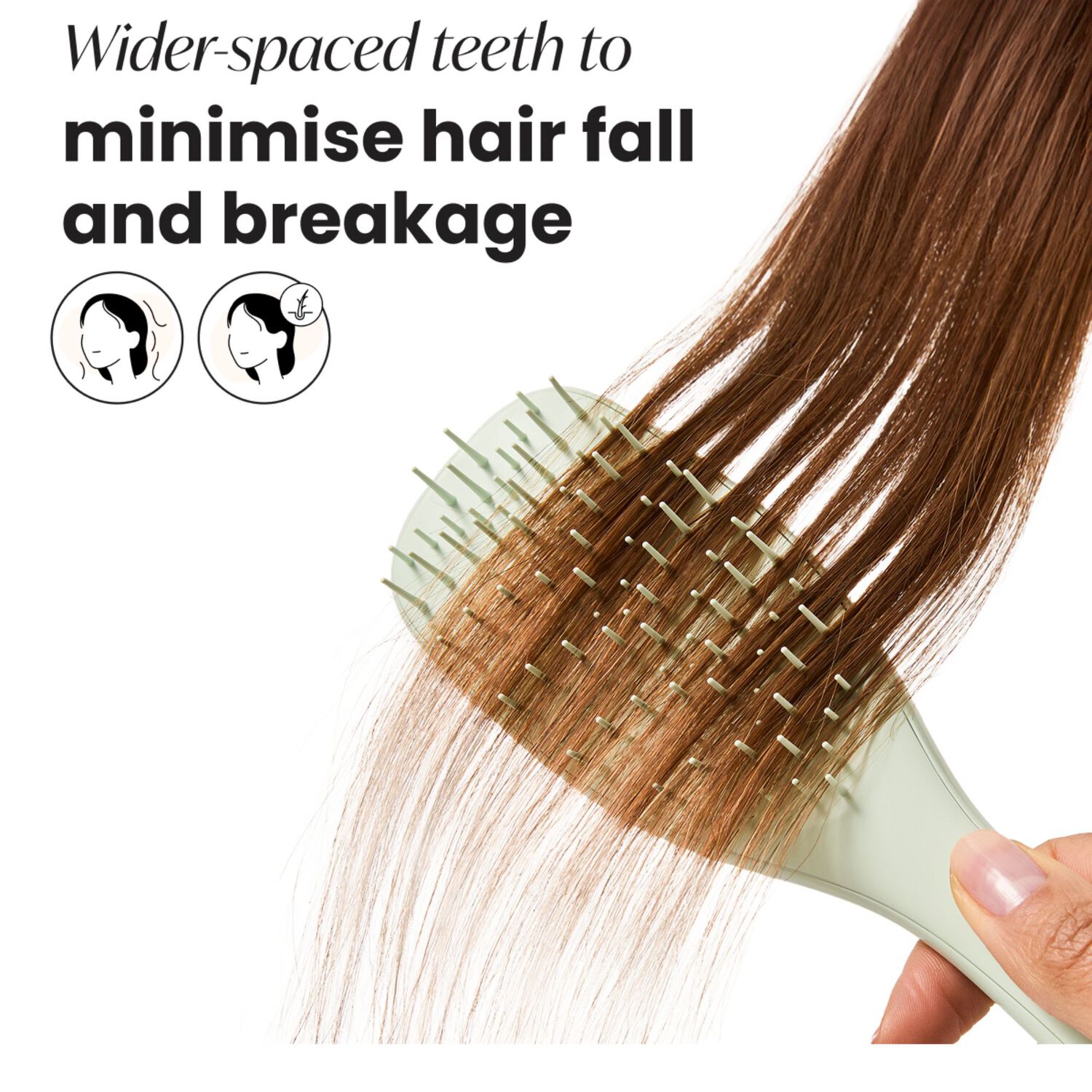 The Ultimate Detangler Extra Gentle - Brosse à Cheveux Eucalyptus Green