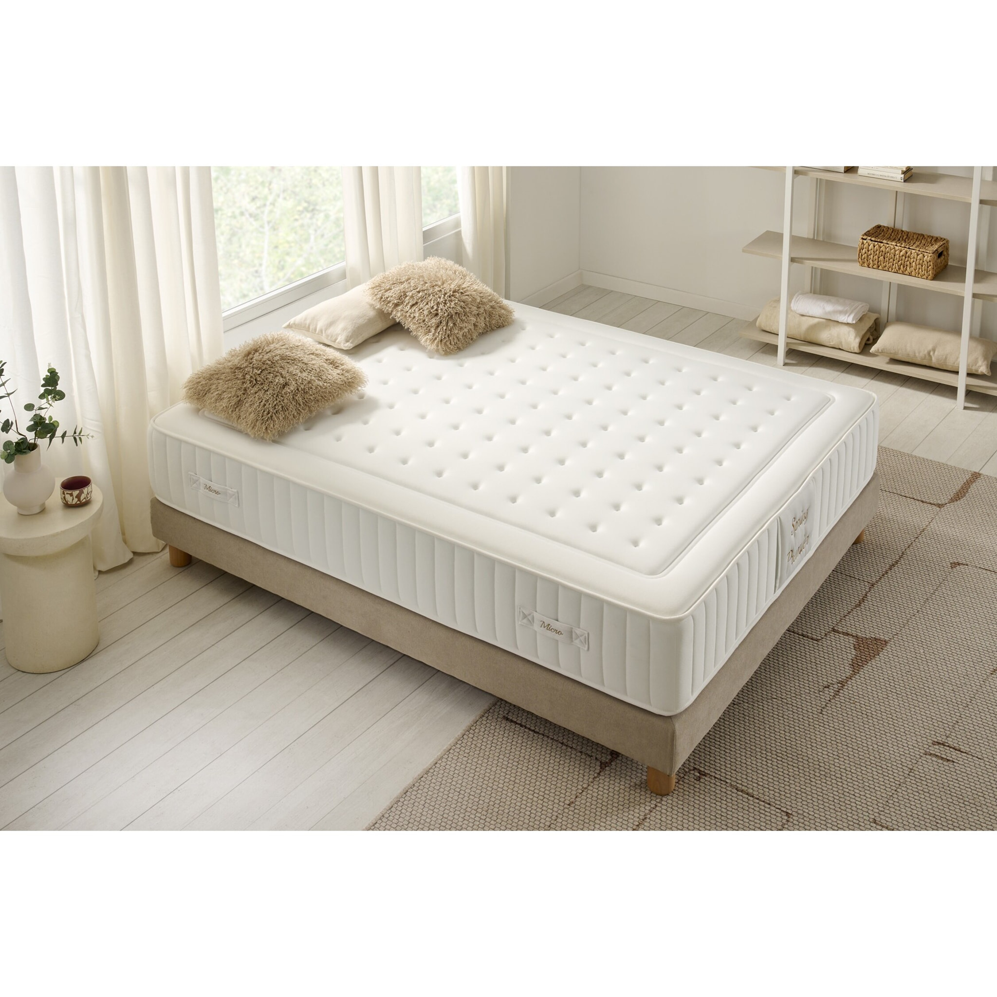 Matelas Ressorts Ensachés Micro Spring Premier, 30 cm, 2 places - Moonia
