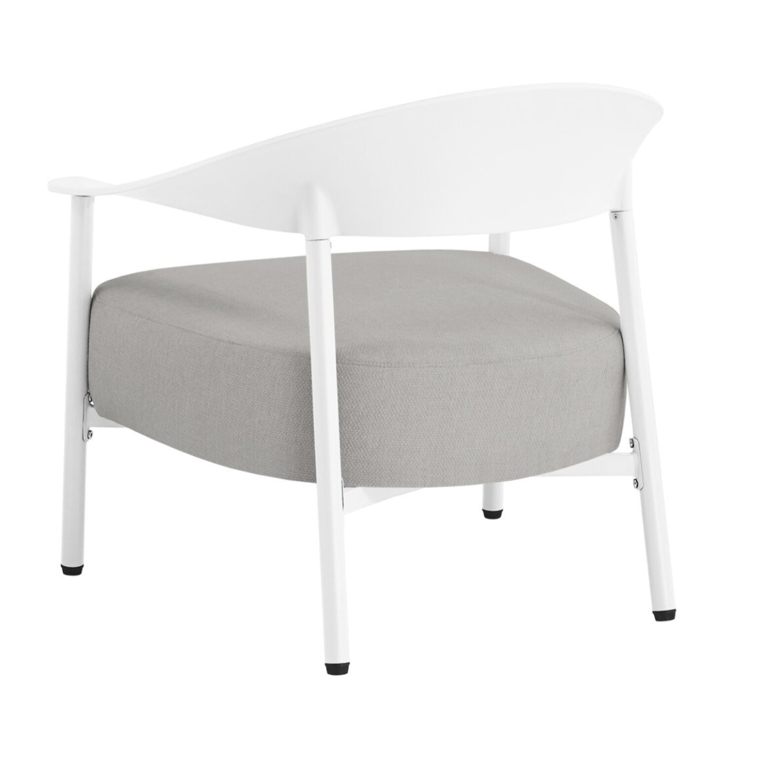 Salon de jardin en métal et plastique "Céora" - 4 places - Blanc