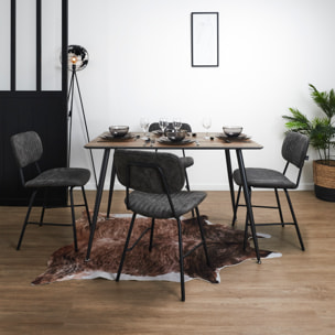 Chaise Taylor Gris - Lot De 2