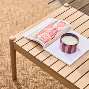 Salon de jardin bois d'acacia 4 places  LUNARI