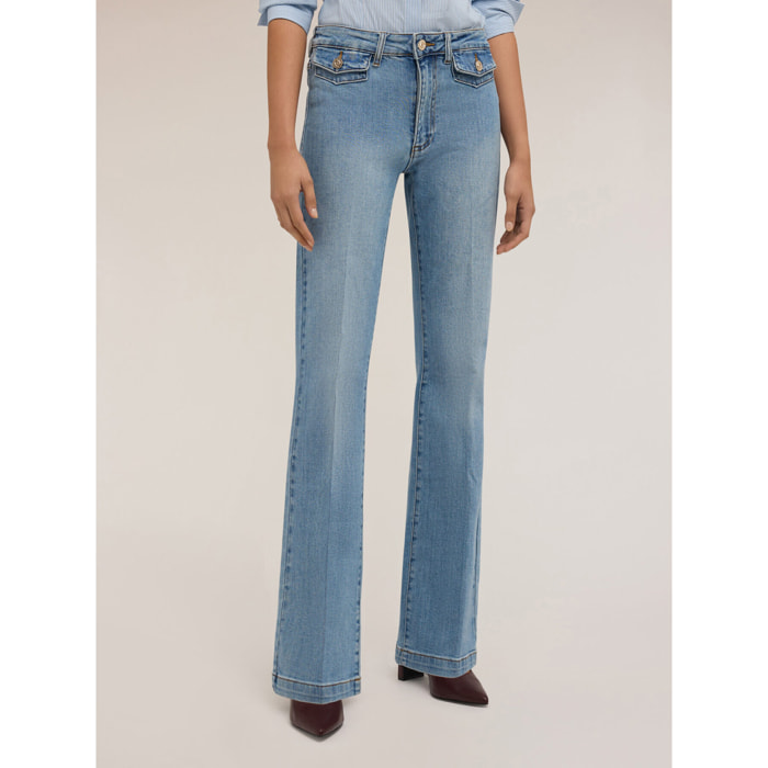 Motivi - Jeans flare light blue - Azzurro