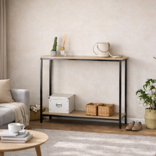ELIORA Console rectangle 106x35cm chêne
