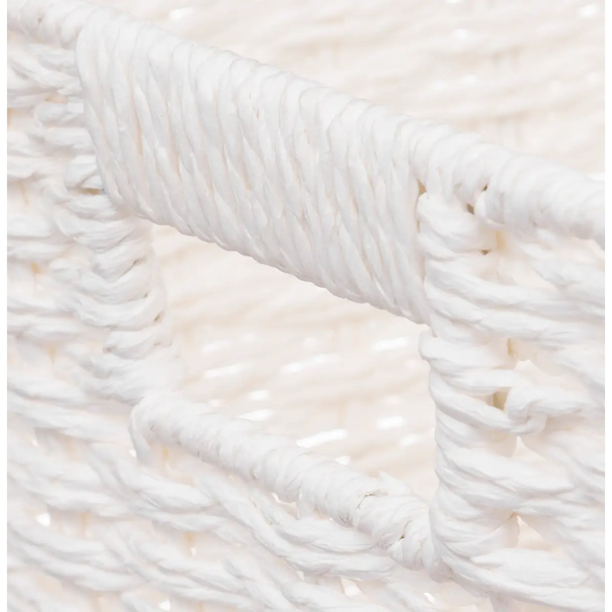 Panier vannerie 31x31cm "Mix N' Modul" blanc