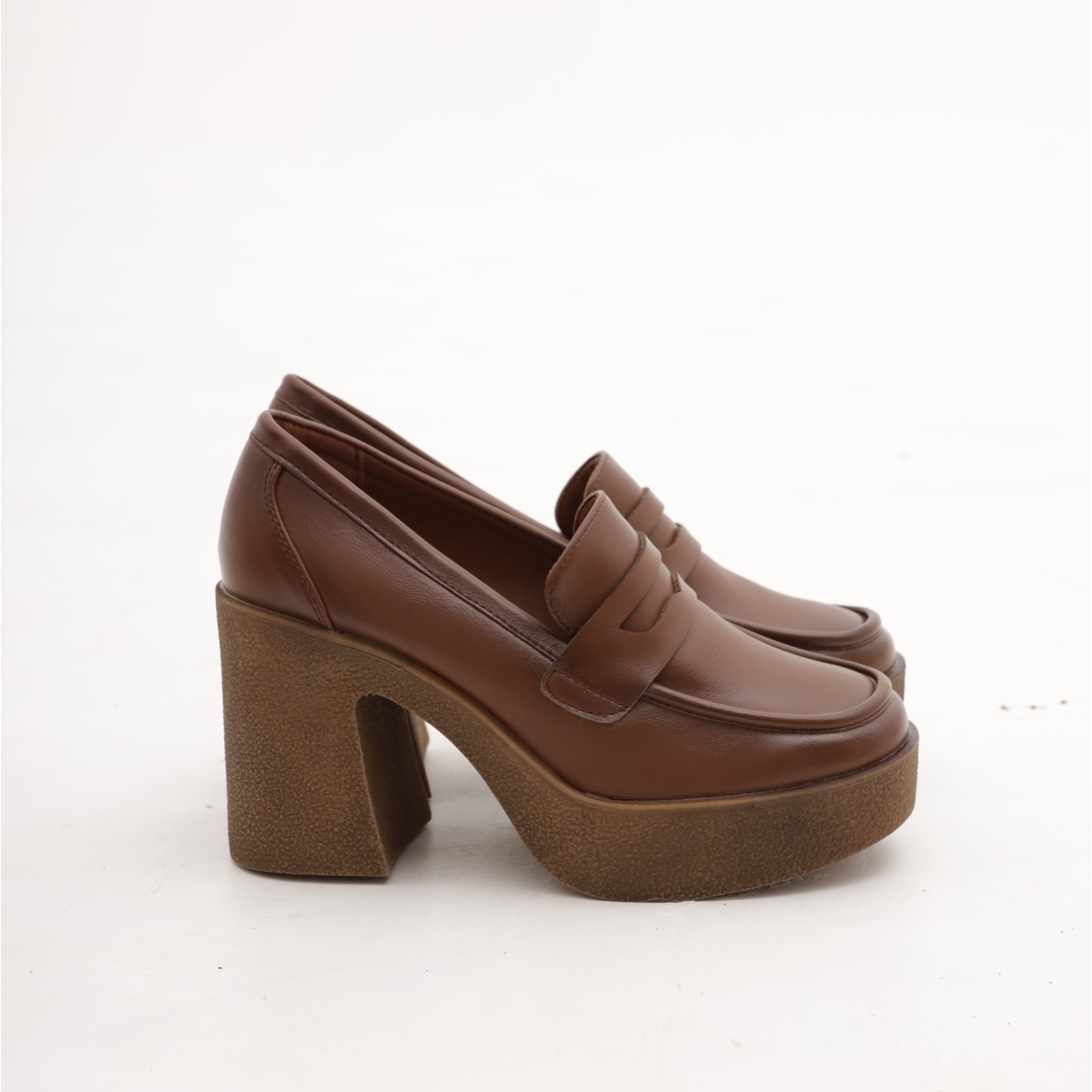 MOCASSINO CHUNKY LISCIO CHOCOLA' CUOIO