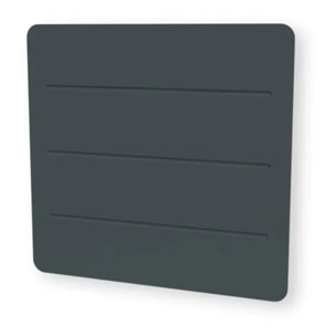 Radiateur Électrique LCD Céramique + film Gris Anthracite 1500W