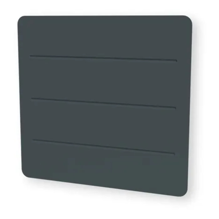 Radiateur Électrique LCD Céramique + film Gris Anthracite 1500W