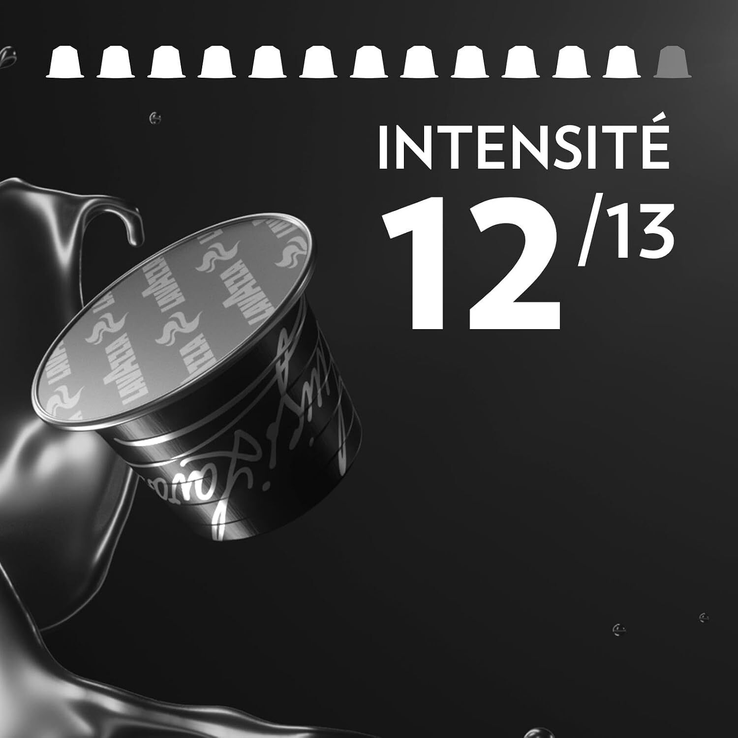 Café Ristretto x30.  Capsules compatibles Nespresso en aluminium