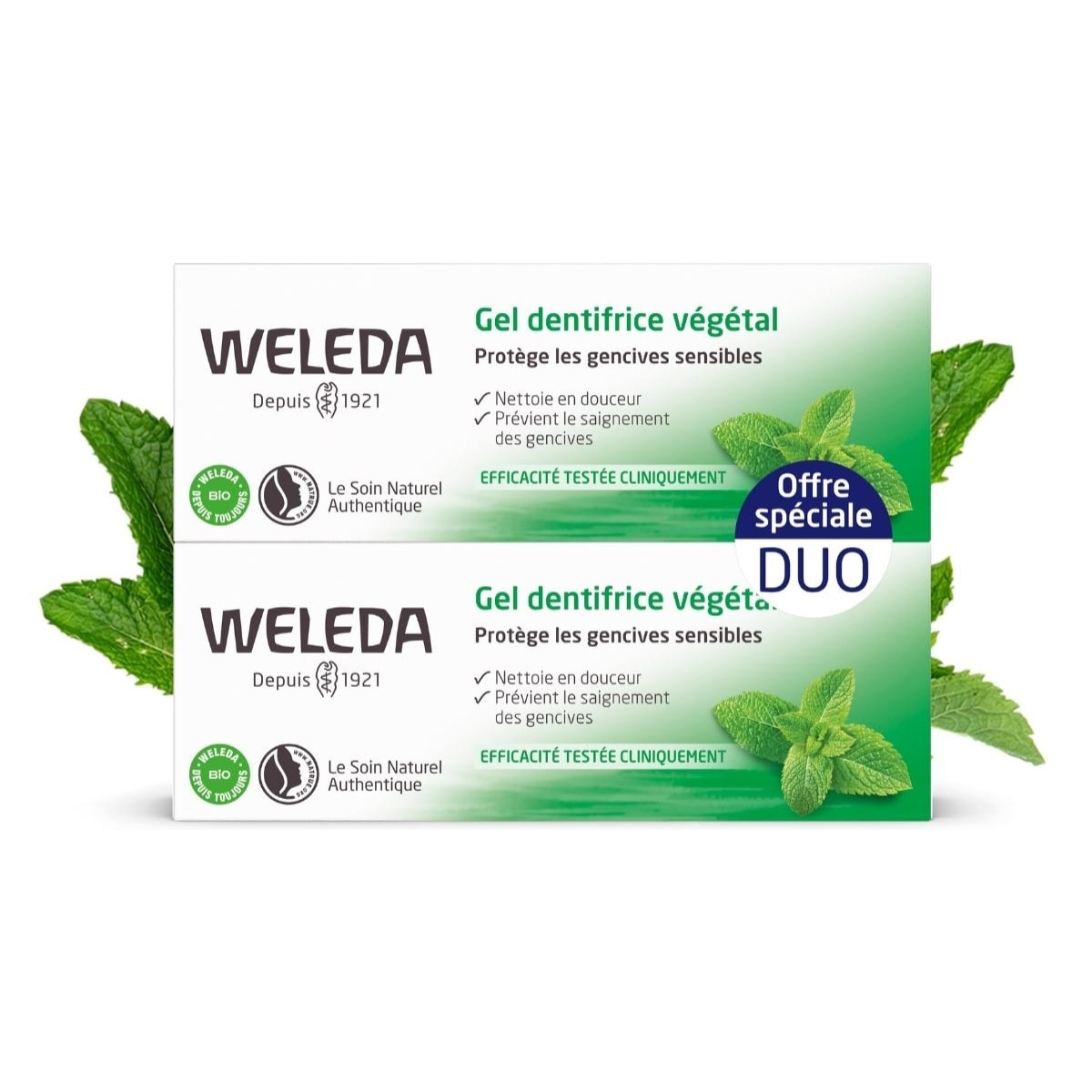 WELEDA - Duo Gel dentifrice végétal - 2x75 ml
