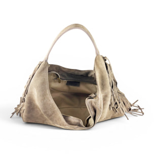 Borsa a Spalla Cheval Firenze Belen Suede Taupe