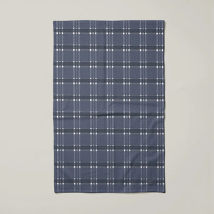 Lot de 2 torchons de cuisine 100% coton Camilo Blue