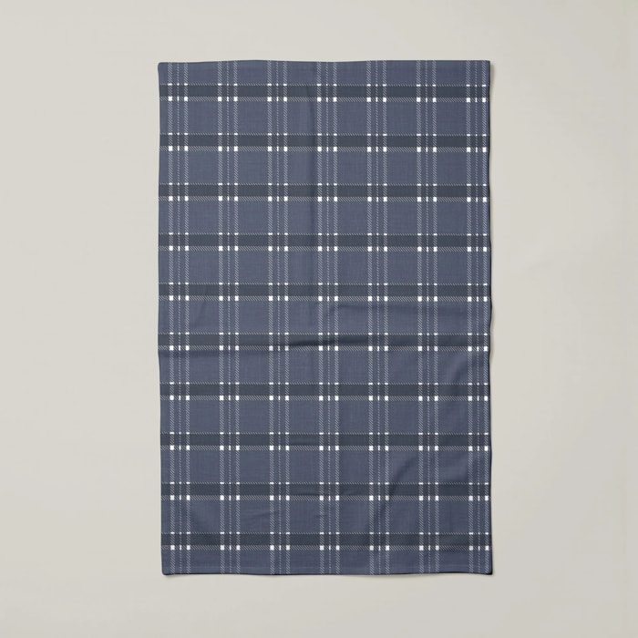 Lot de 2 torchons de cuisine 100% coton Camilo Blue