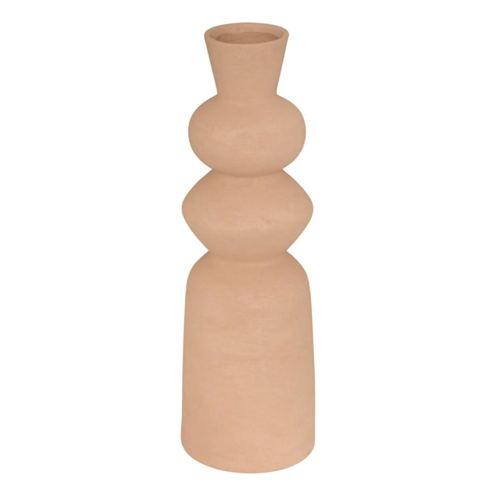 Vase Totem Ezia 15x15x48cm Marron Tonka