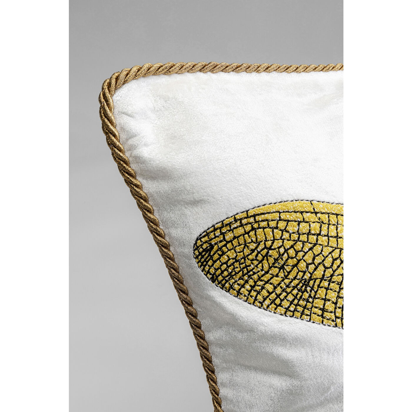 Coussin libellule 40x40cm blanc Kare Design