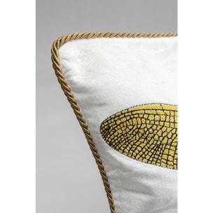 Coussin libellule 40x40cm blanc Kare Design