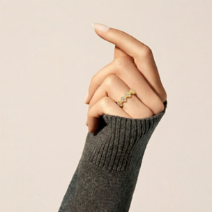 Anillo Siskal acabado oro amarillo 18k