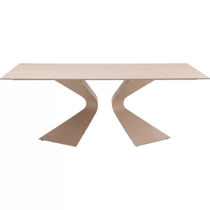 Table Gloria Travertino 200x100cm macchiato Kare Design
