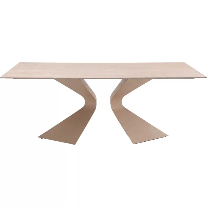 Table Gloria Travertino 200x100cm macchiato Kare Design