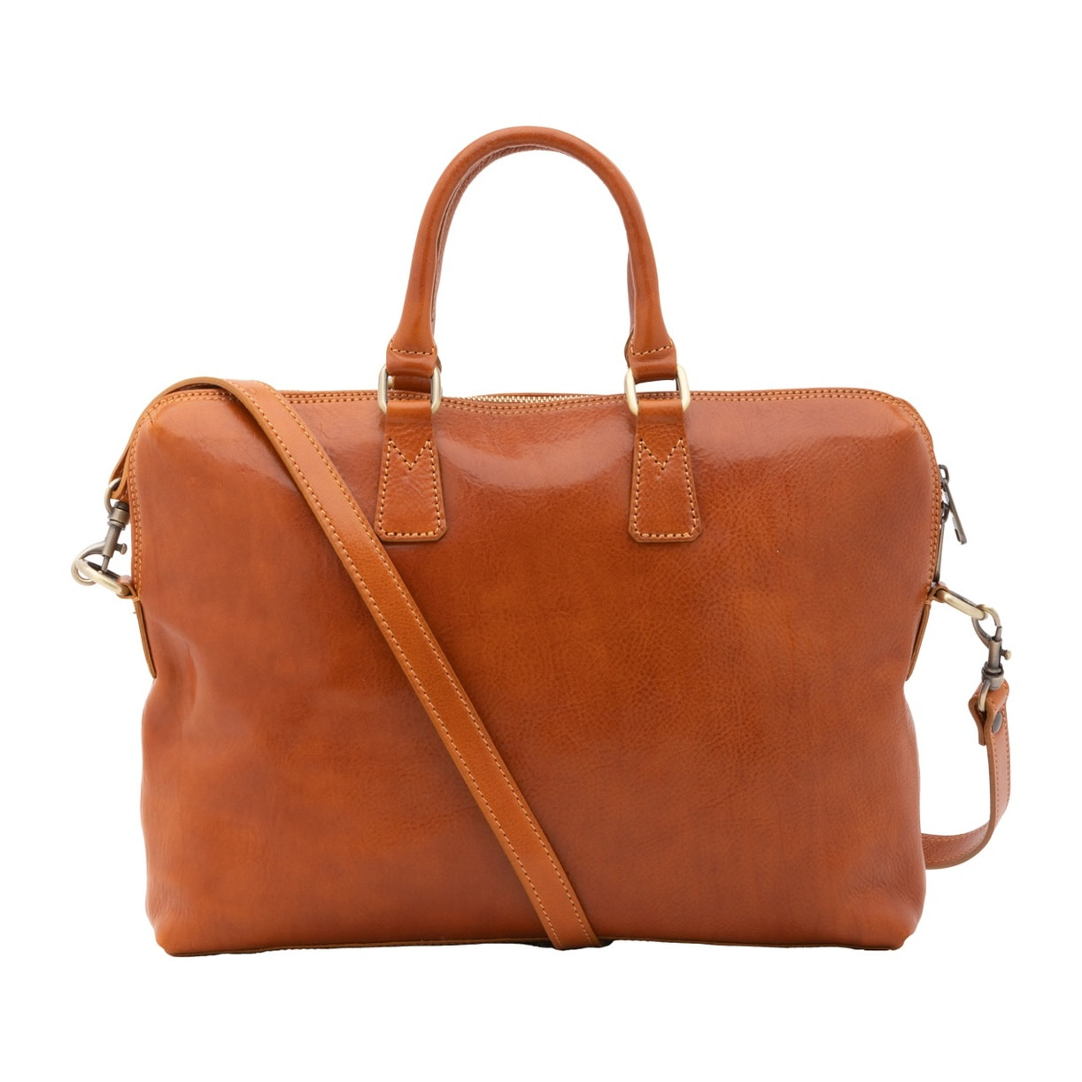 Borsa da lavoro uomo in vera pelle - Modello False - Made in Italy - 37.0 x 27.0 x 6.0 cm