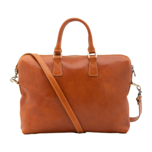 Borsa da lavoro uomo in vera pelle - Modello False - Made in Italy - 37.0 x 27.0 x 6.0 cm