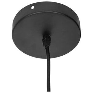 Suspension filaire "Ida" métal noir D19cm