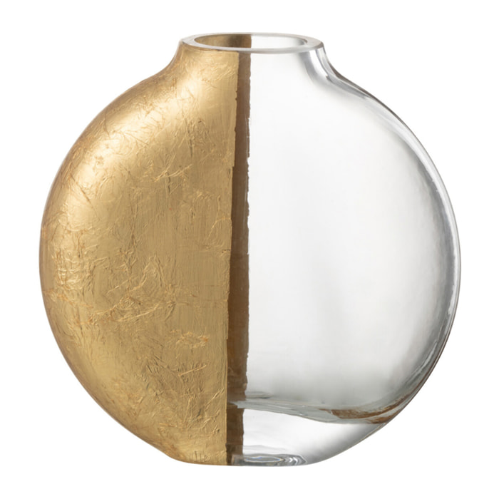 J-Line vase Loa - verre - transparent/or - small