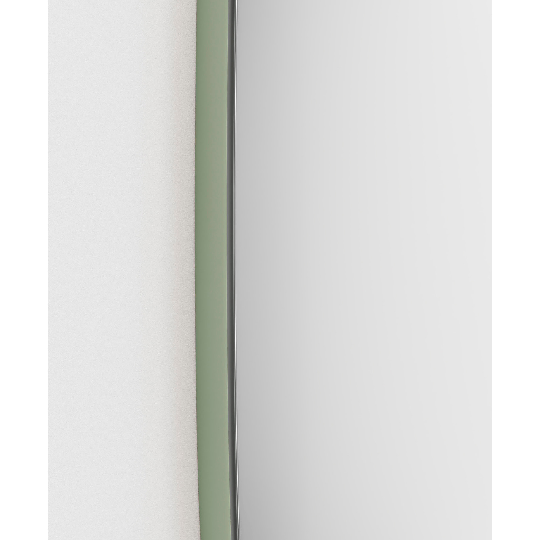 Espejo ovalado Eclipse aglomerado verde 65x40x2 cm