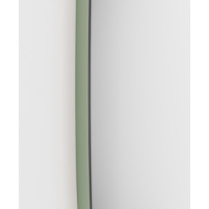 Espejo ovalado Eclipse aglomerado verde 65x40x2 cm