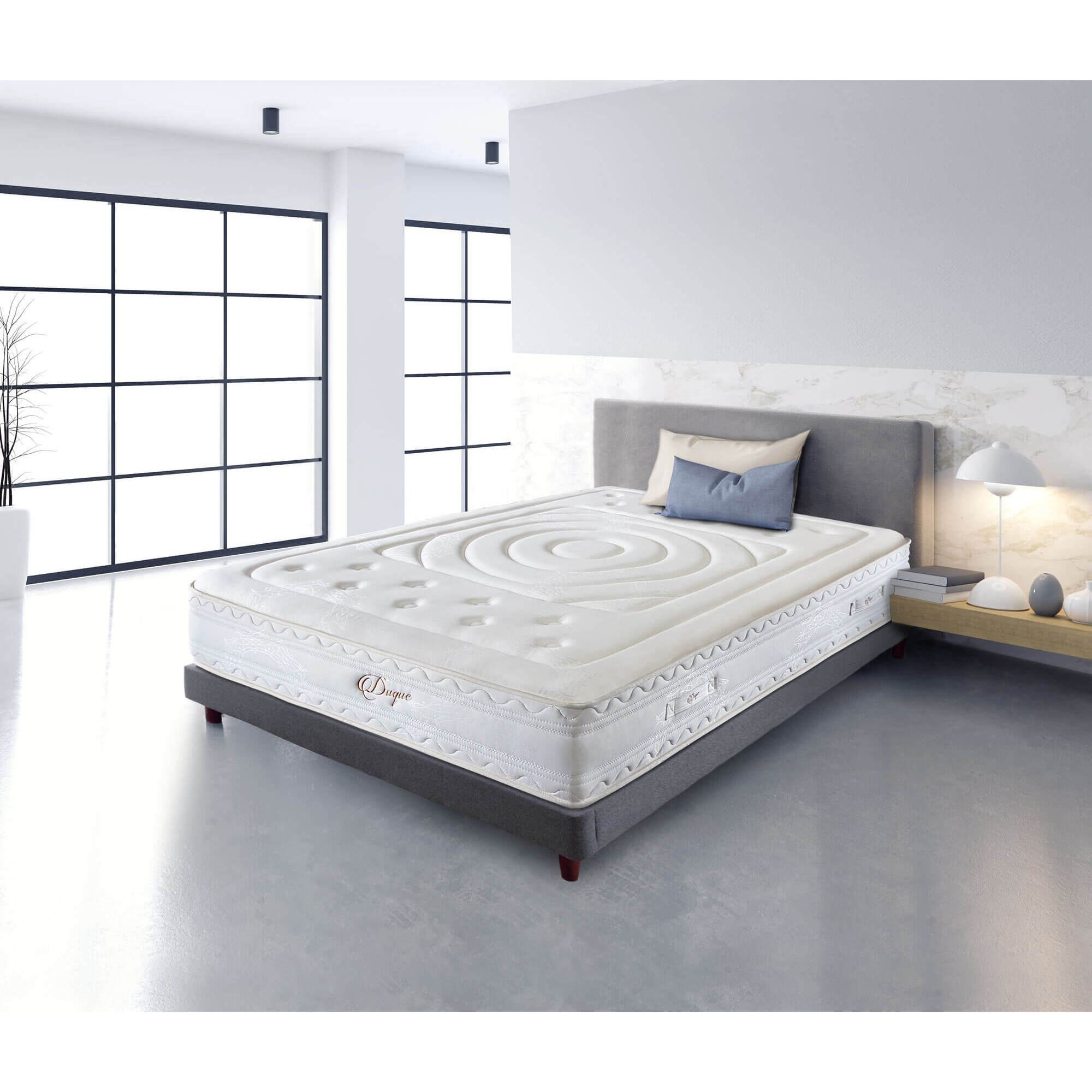 Colchón Viscoelástico Muelles Ensacados Duque, Altura 30 cm