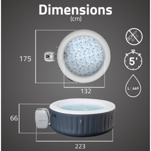 Bestway Spa gonflable rond Lay-Z-Spa Baja AirJet 2-4 personnes