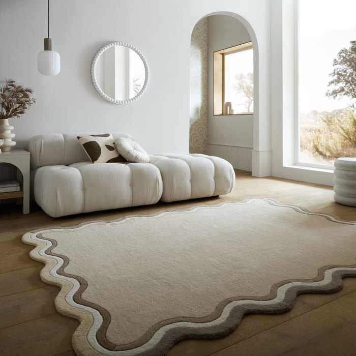 Tapis en laine LEO SCALLOP