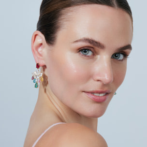 Pendientes Bustsi acabado oro amarillo 18k