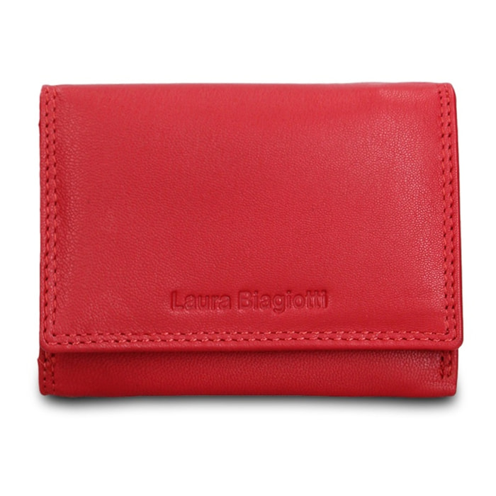 Portafoglio da donna in vera pelle - Modello Valoria Ultra - Casual - 12.0 x 9.0 x 2.0 cm