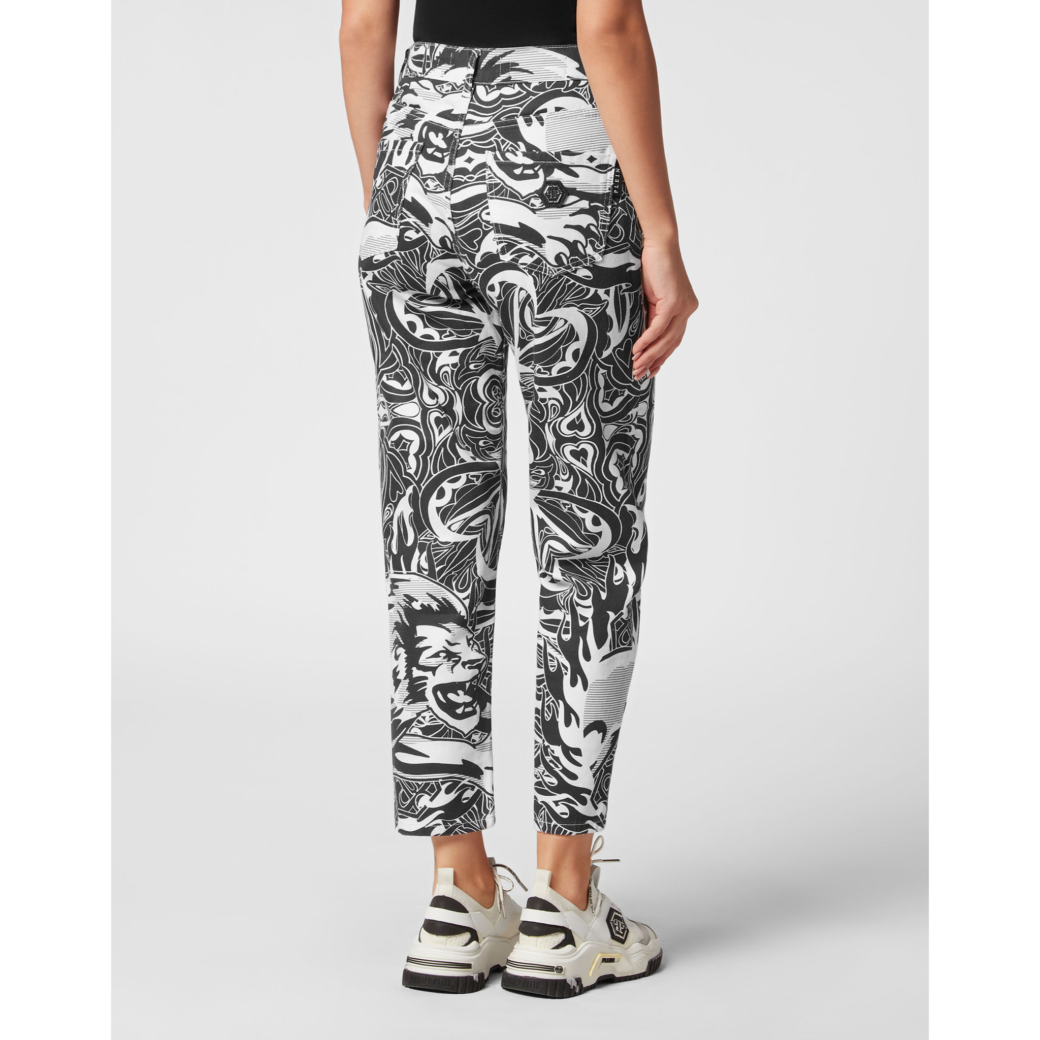 PHILIPP PLEIN Vaqueros Mom Fit CIRCUS