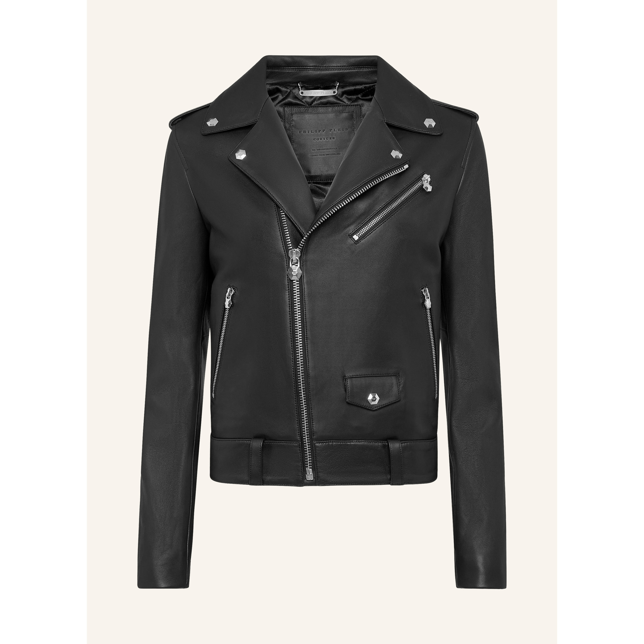 PHILIPP PLEIN Giacca biker in pelle