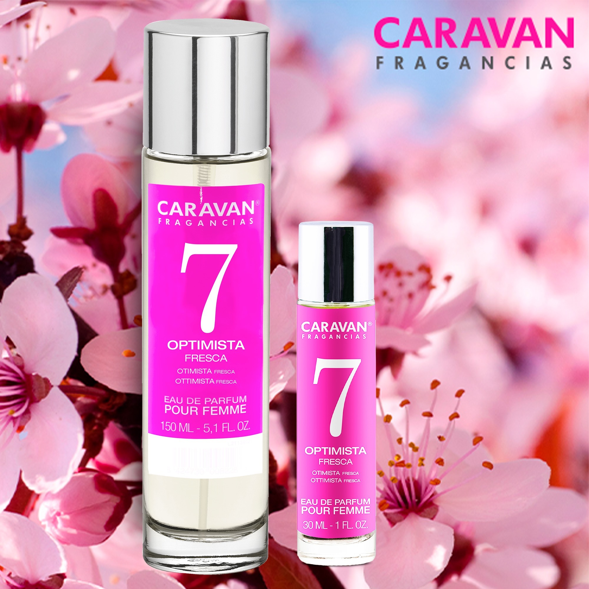 Caravan fragancias set de 3 frascos perfume de mujer nº7, de 150 ml