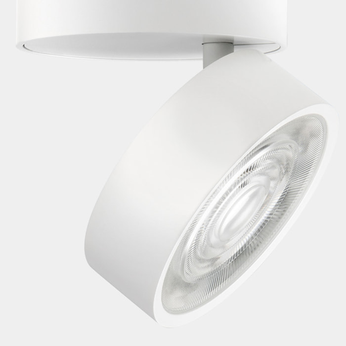 LEDS C4 Proyector Kiva Surface Ø75mm 7.8 Blanco cálido - 2700K CRI 90 18.9º PHASE CUT Blanco 458lm